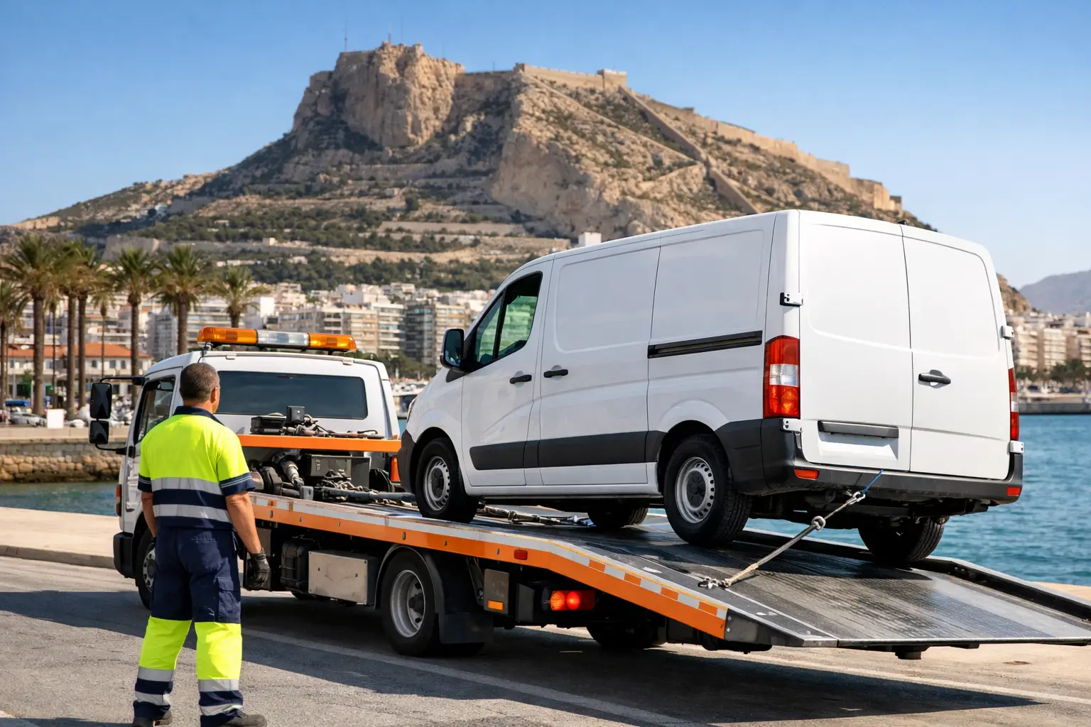 Grúa para furgonetas en Alicante: qué esperar
