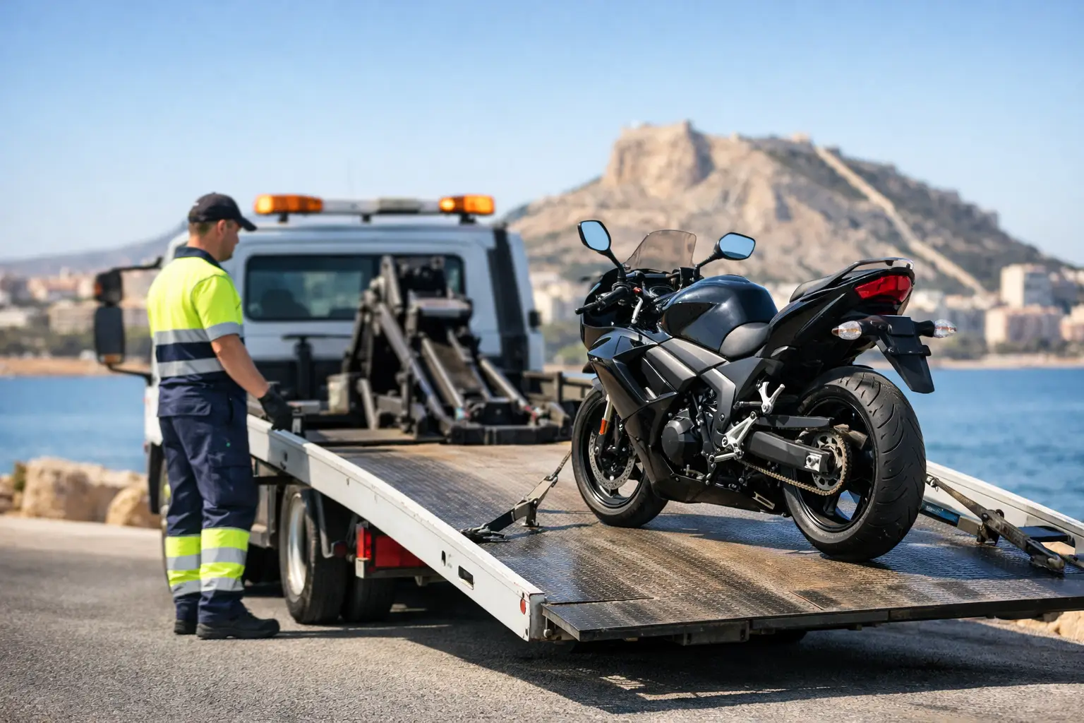 Grúa para motos Alicante: cuándo pedirla