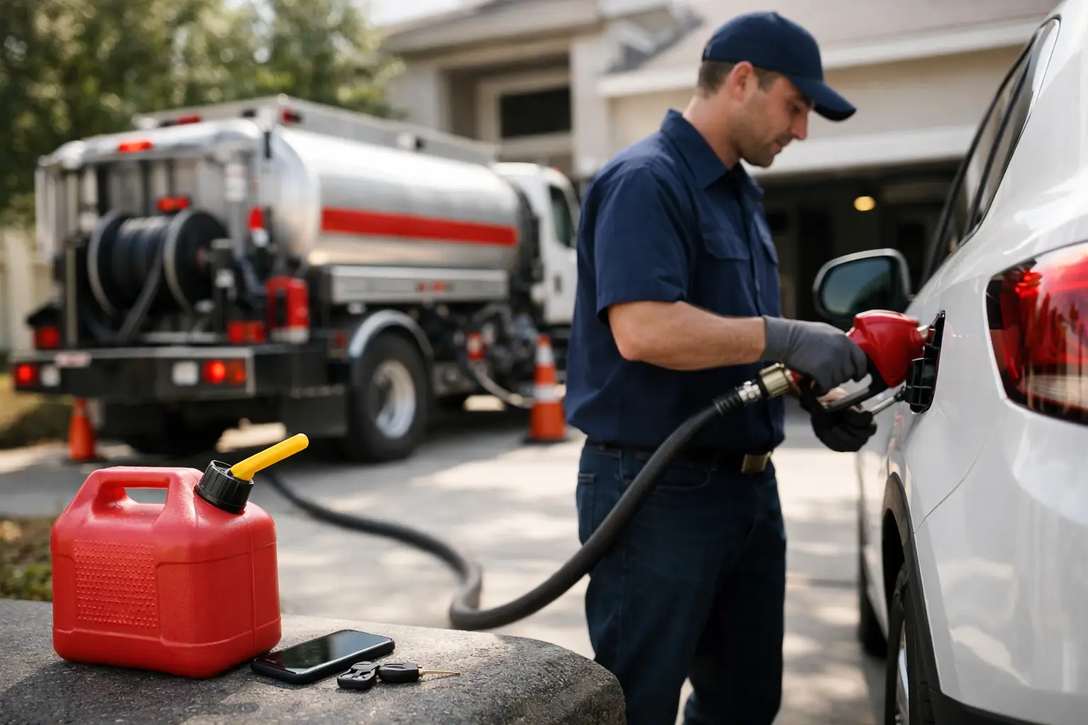 Llevar gasolina a domicilio: cuándo pedirlo