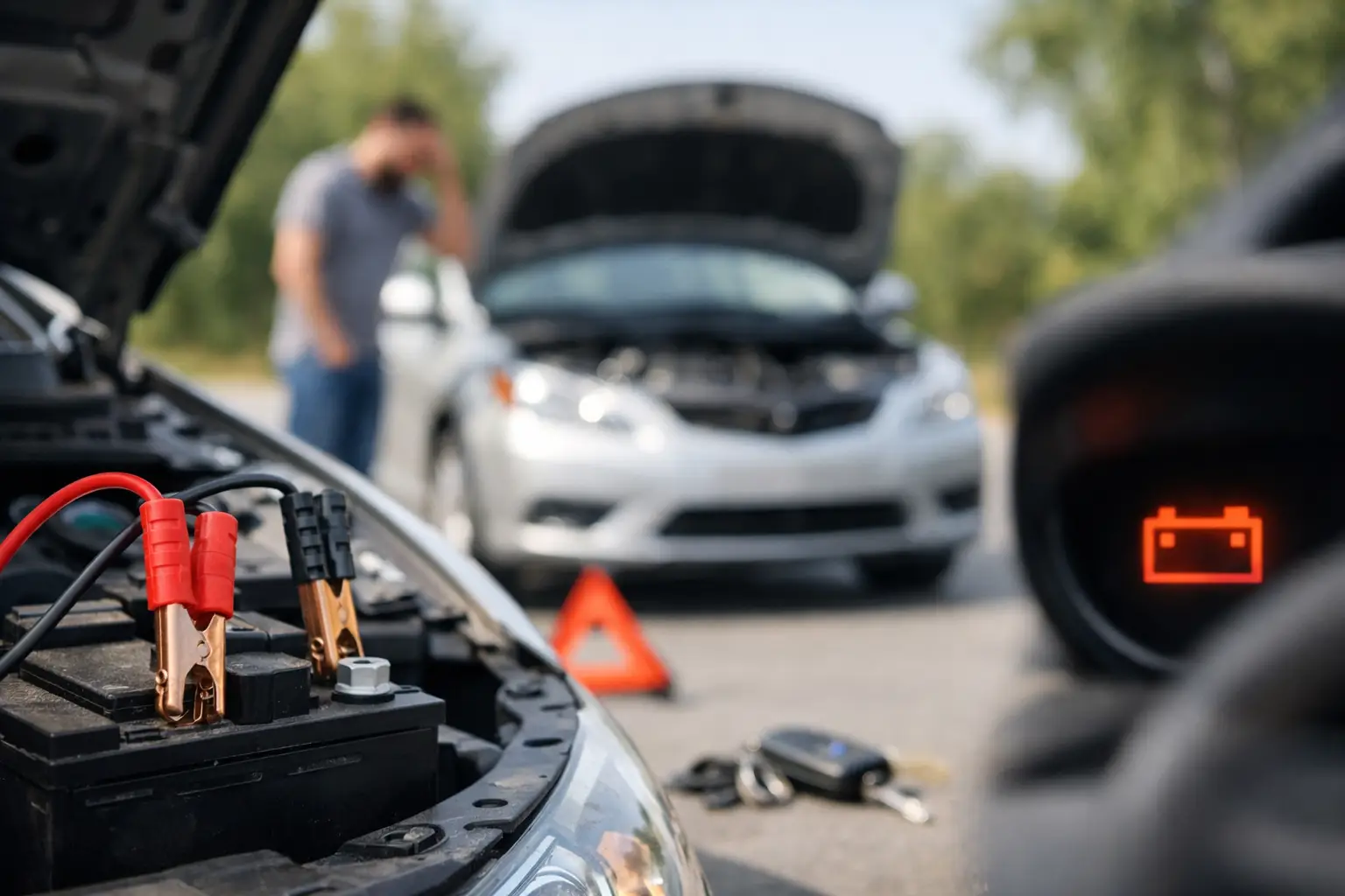 9 señales de batería descargada coche