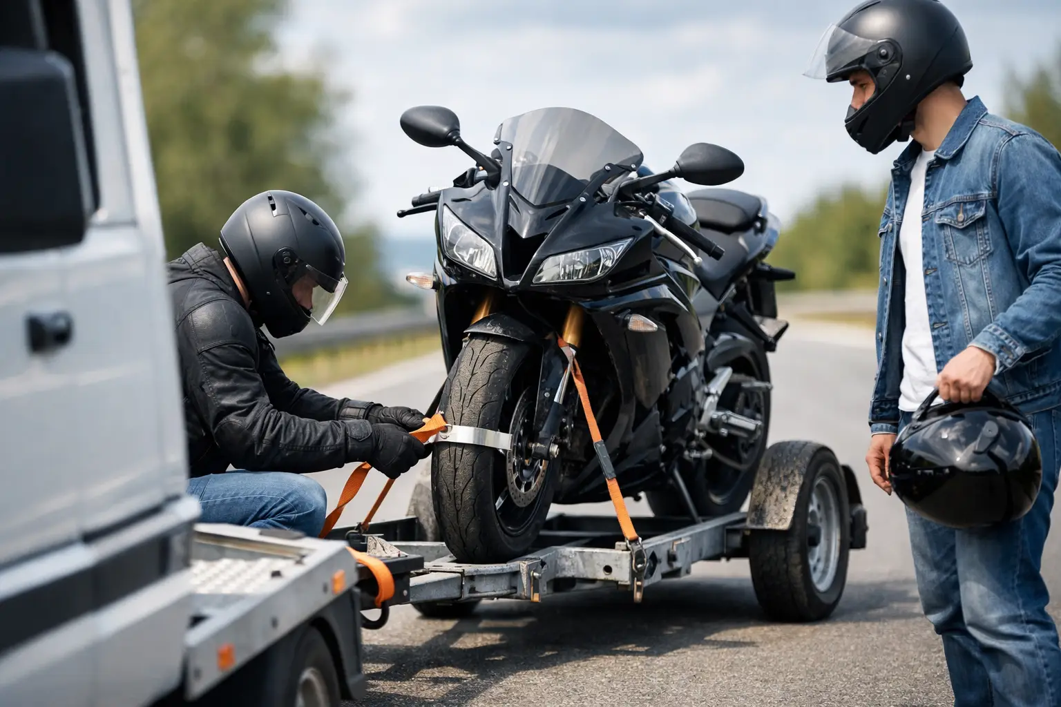 Cómo remolcar una moto averiada sin riesgos