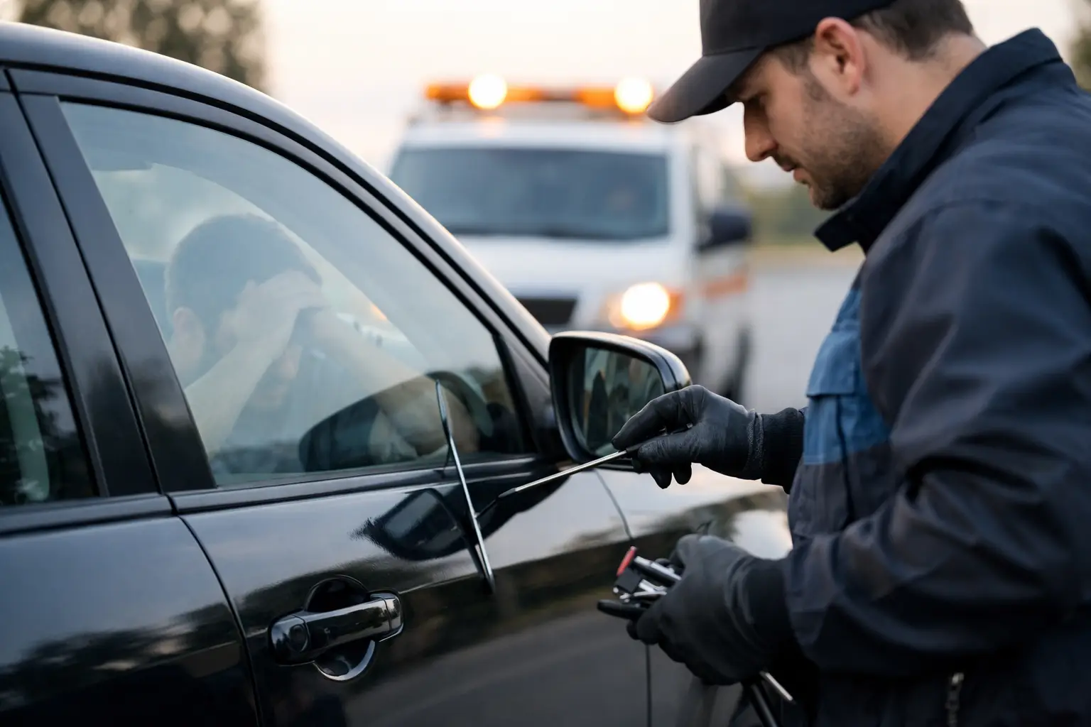 Servicio urgente para coche bloqueado