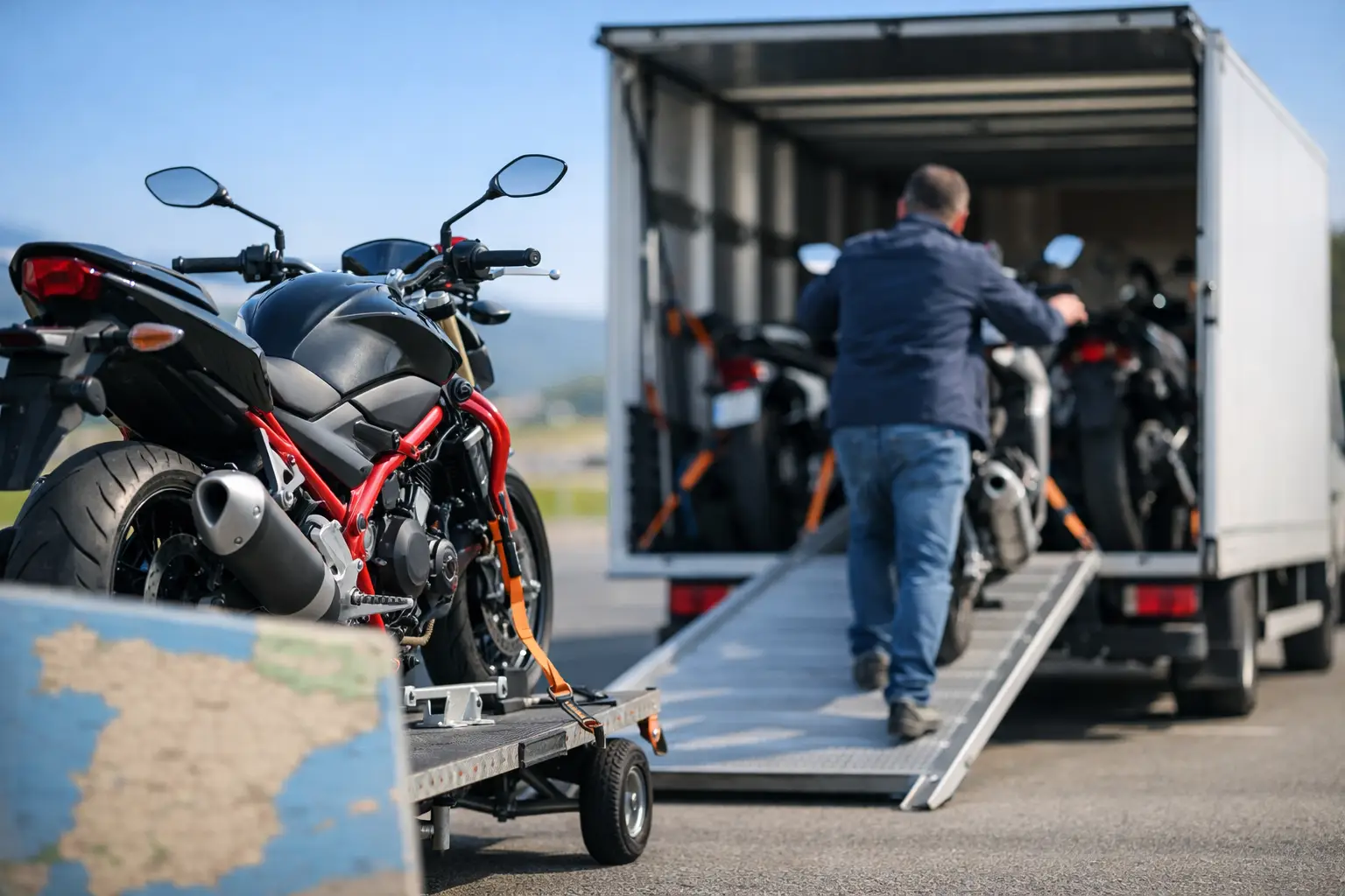 Traslado motos España: qué mirar antes