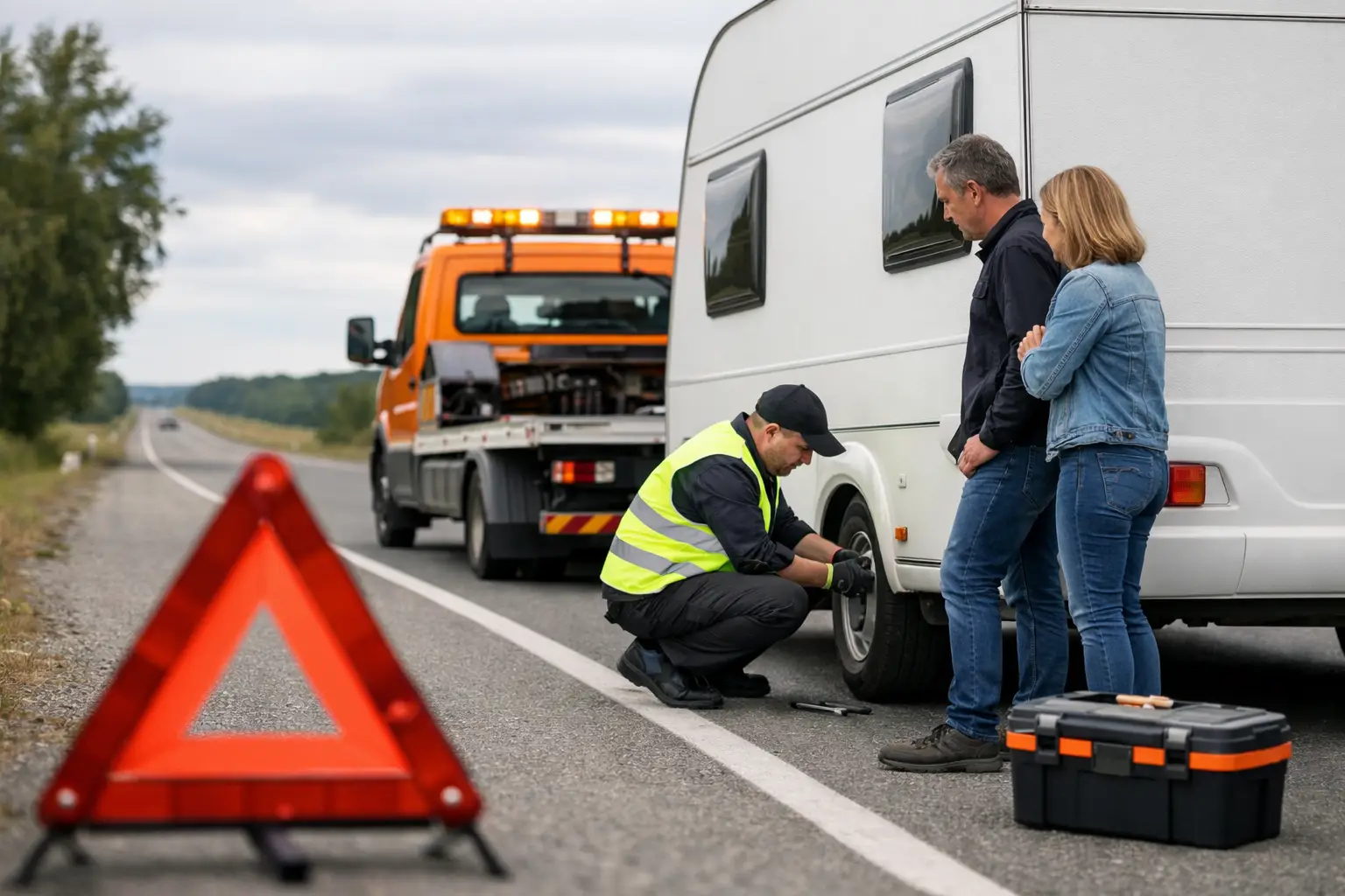 Asistencia para caravanas en carretera ante averías