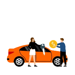 Icono de compra de vehículos usados