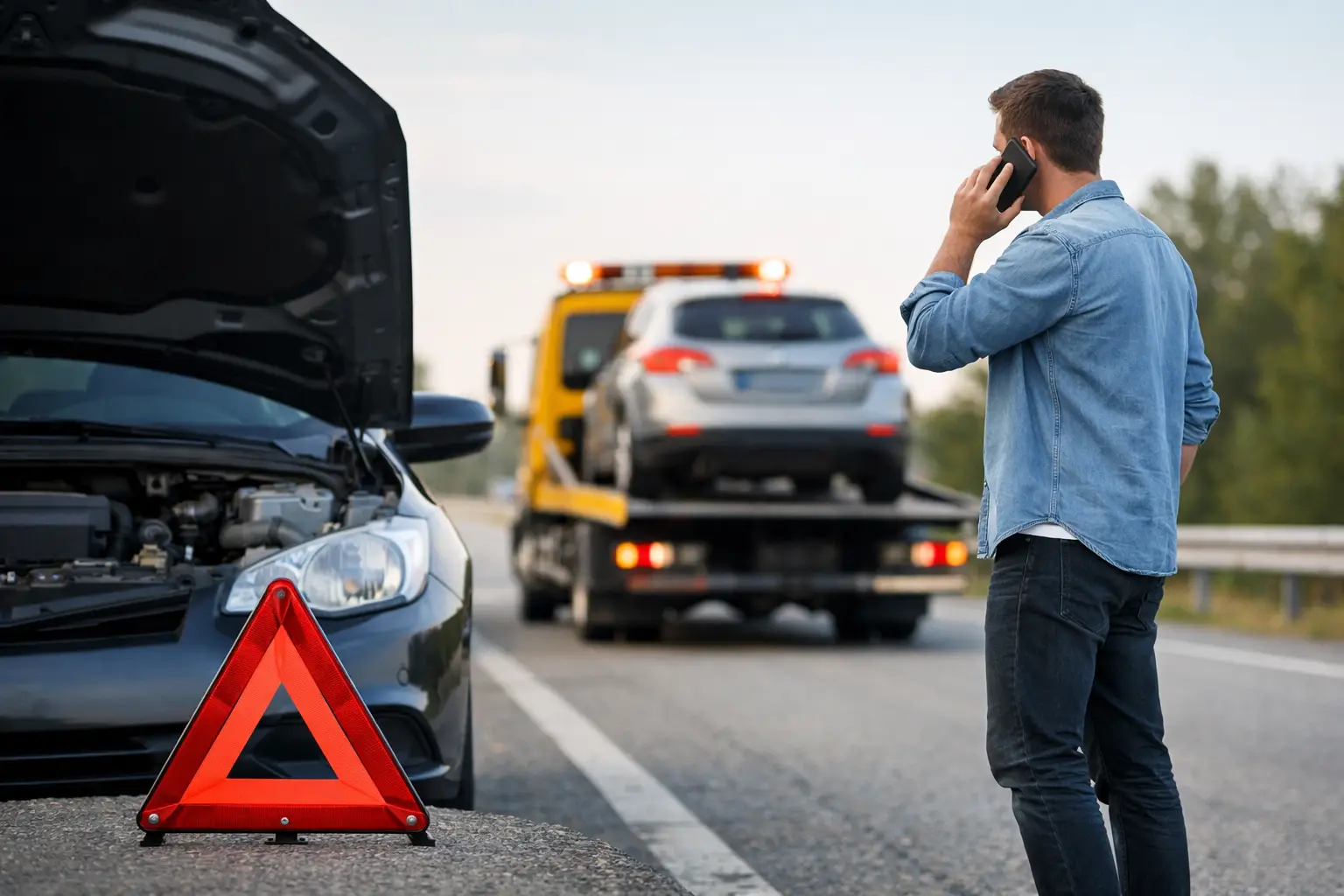Coche averiado: qué hacer y cuándo pedir grúa