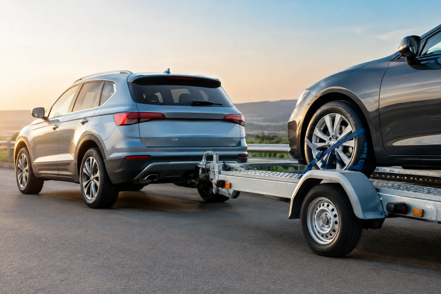 Guía de remolque para coche automático seguro