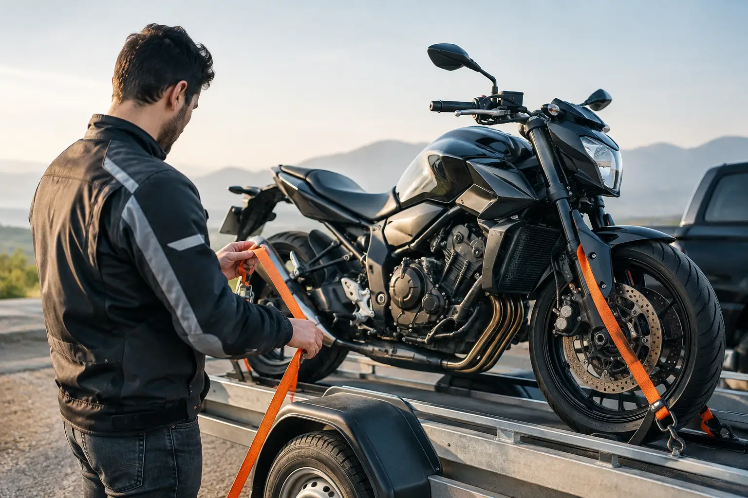Guía seguro para transporte de motocicletas